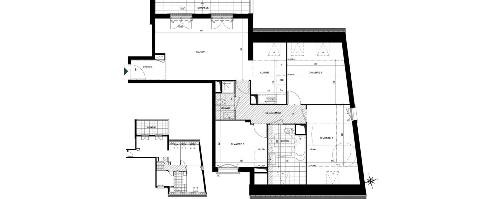 Appartement T4 de 78,36 m2 &agrave; Villiers-Le-Bel Village - val roger