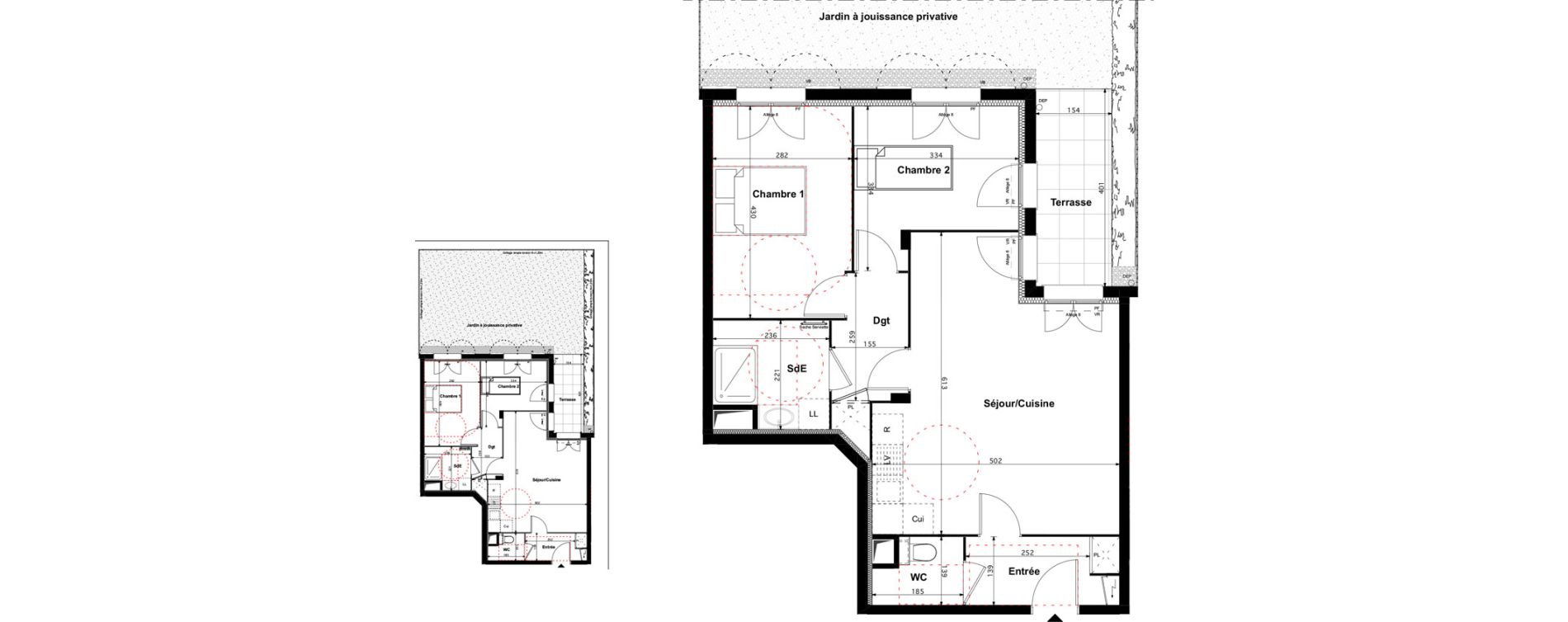 Appartement T3 de 61,70 m2 &agrave; Ach&egrave;res Montsouris