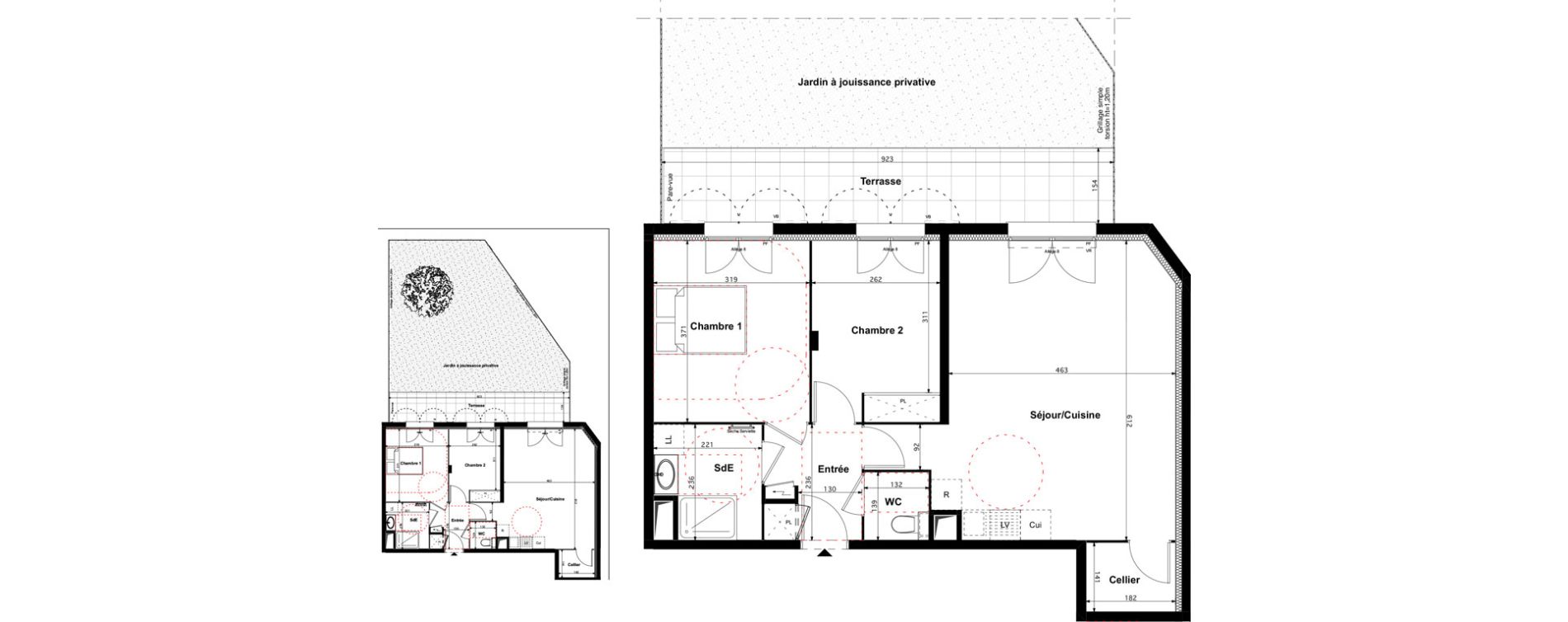 Appartement T3 de 64,85 m2 &agrave; Ach&egrave;res Montsouris