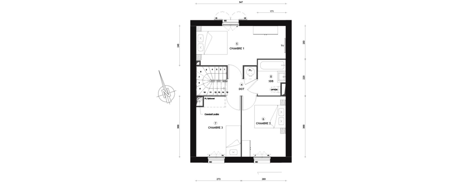 Maison T4 de 79,00 m2 &agrave; Beynes Centre