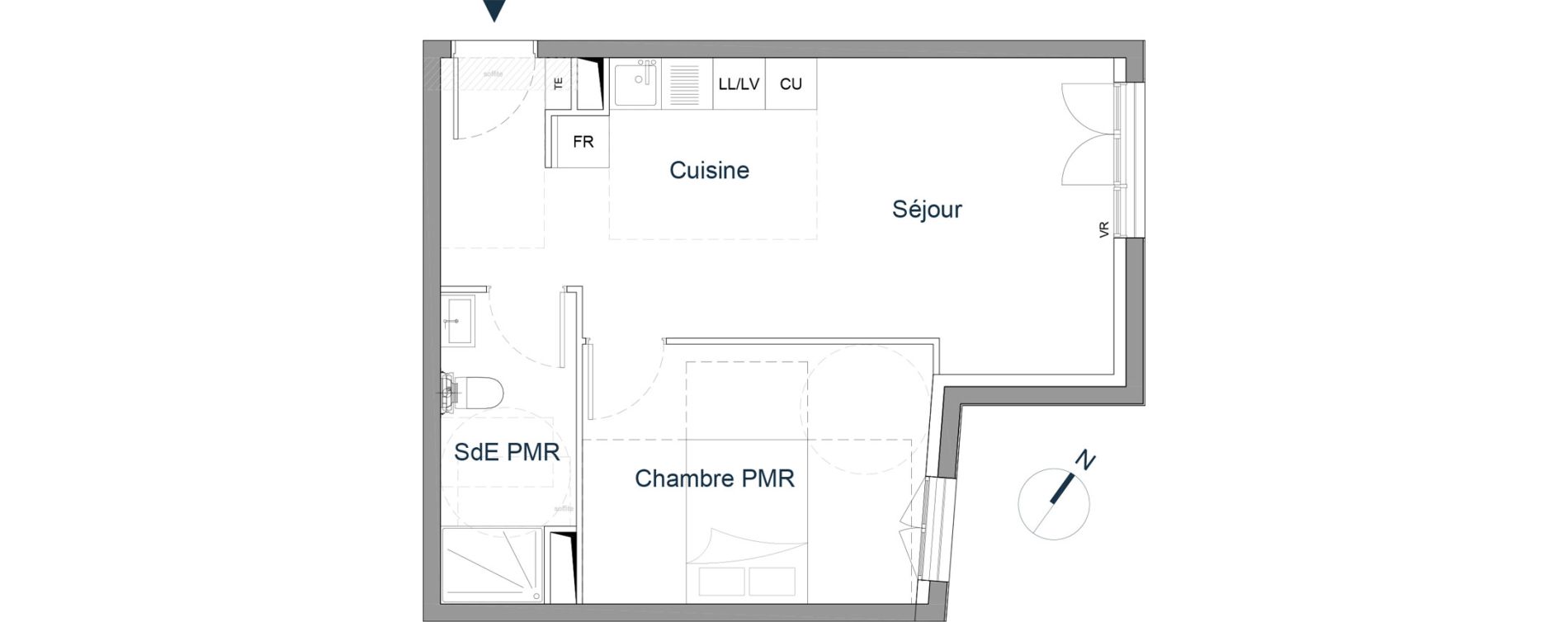 Appartement T2 de 43,00 m2 &agrave; Bougival Centre