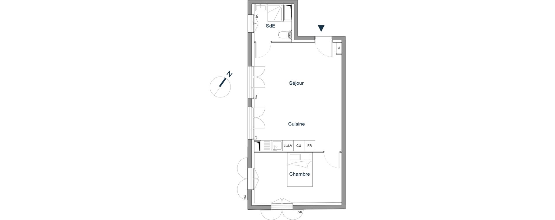 Appartement T2 de 48,00 m2 &agrave; Bougival Centre