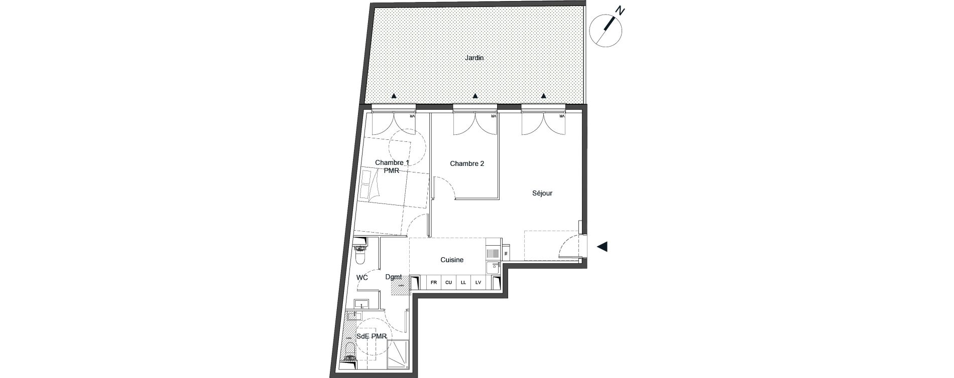 Appartement T3 de 69,00 m2 &agrave; Bougival Centre