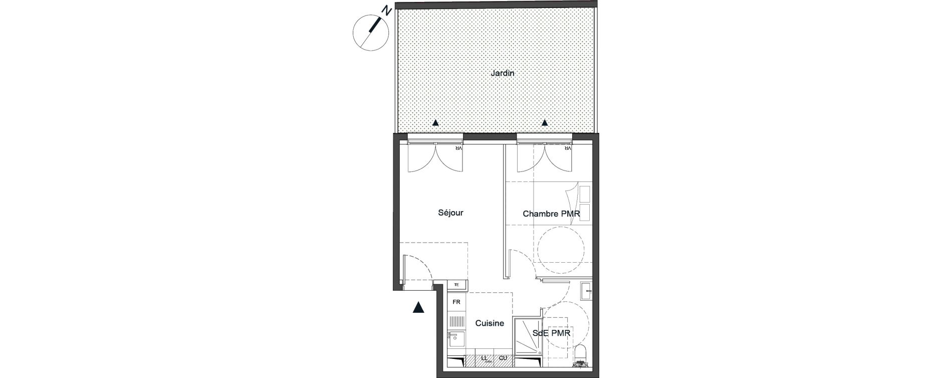 Appartement T2 de 40,00 m2 &agrave; Bougival Centre