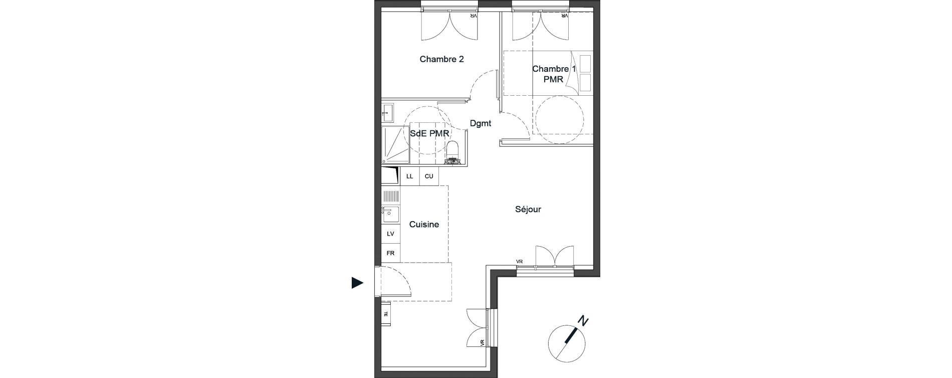 Appartement T3 de 63,00 m2 &agrave; Bougival Centre