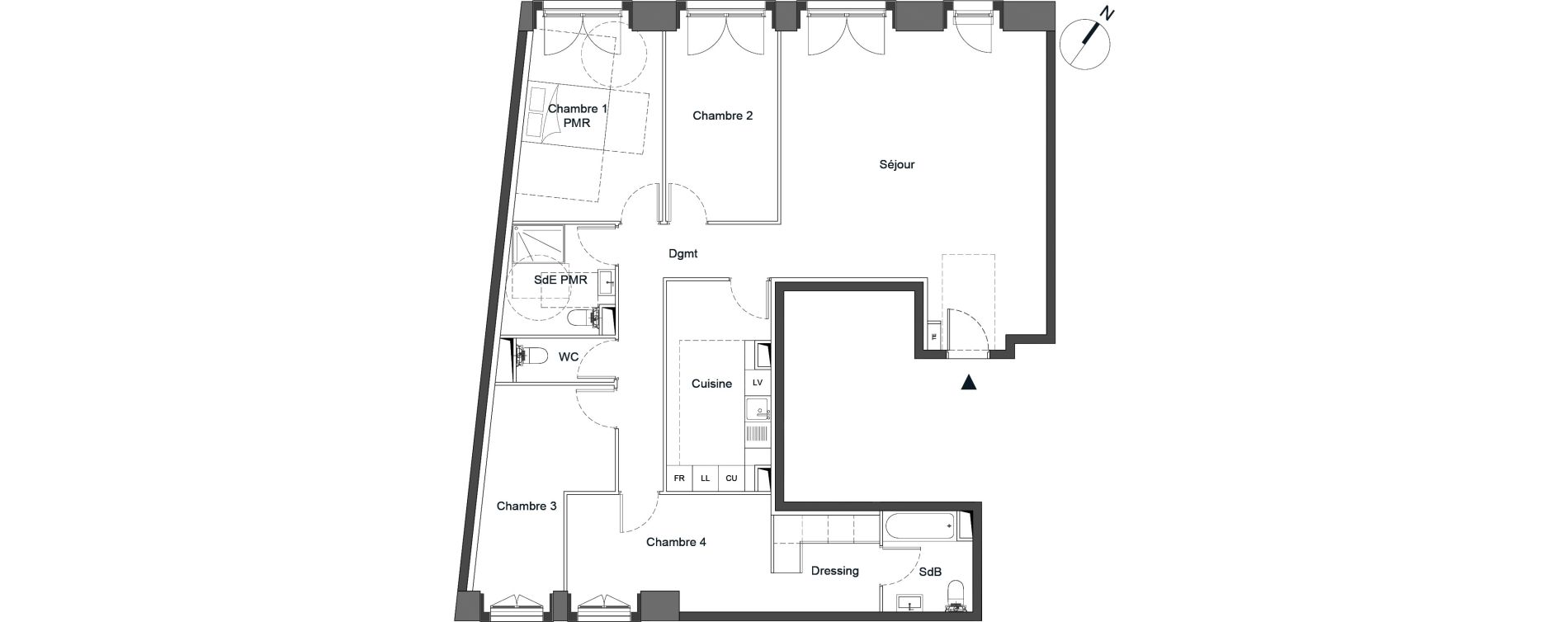 Appartement T5 de 131,50 m2 &agrave; Bougival Centre