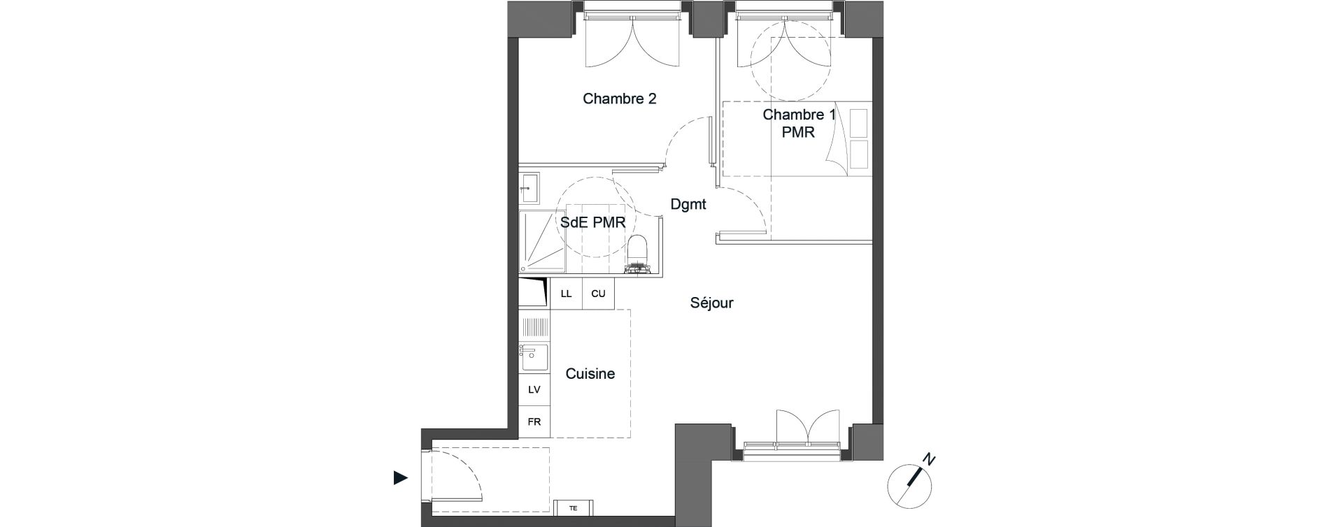 Appartement T3 de 56,50 m2 &agrave; Bougival Centre
