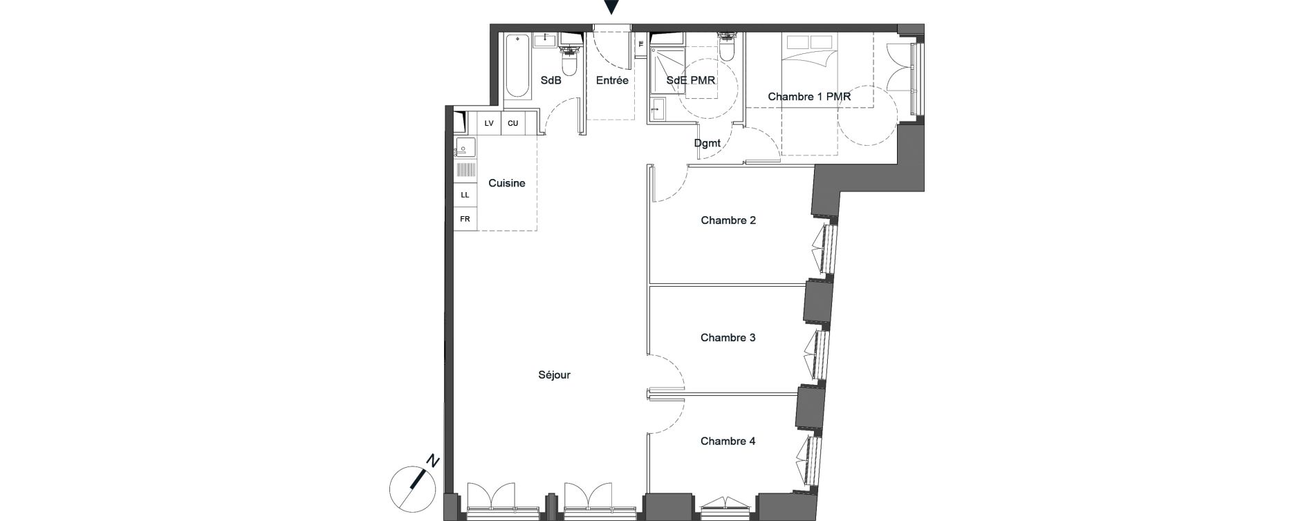 Appartement T5 de 108,00 m2 &agrave; Bougival Centre