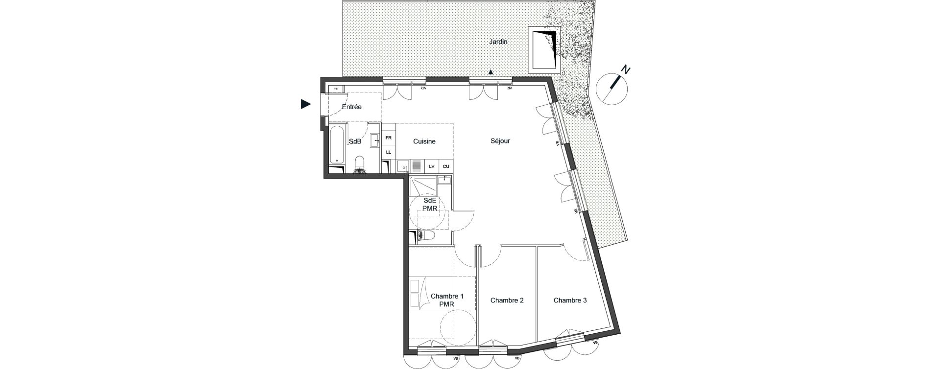 Appartement T4 de 89,00 m2 &agrave; Bougival Centre