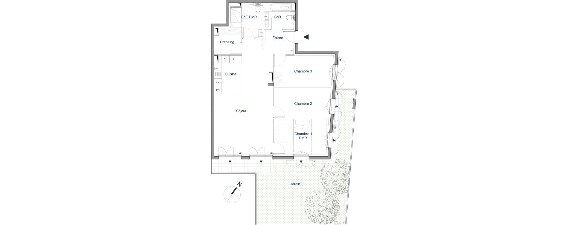 Appartement T4 de 93,00 m2 &agrave; Bougival Centre
