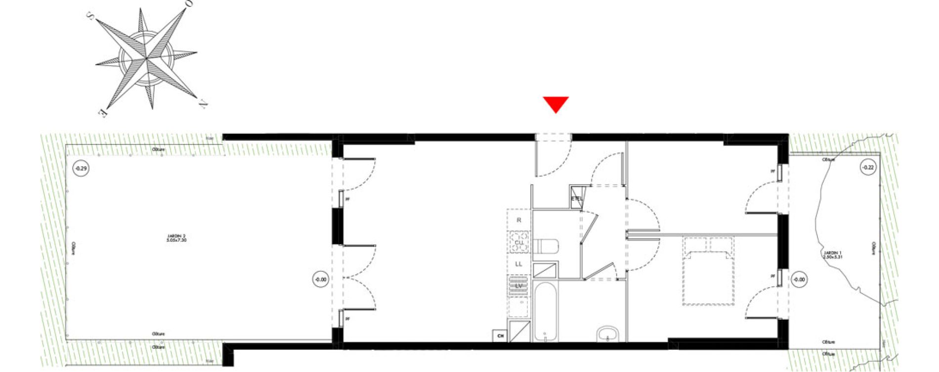 Appartement T3 de 62,92 m2 &agrave; Carri&egrave;res-Sous-Poissy Saint-louis