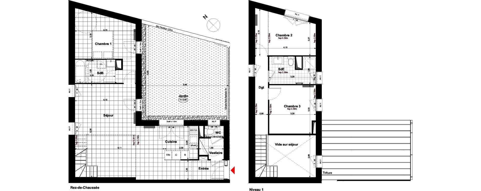 Maison T4 de 96,56 m2 &agrave; Carri&egrave;res-Sous-Poissy Nouvelle centralit&eacute;