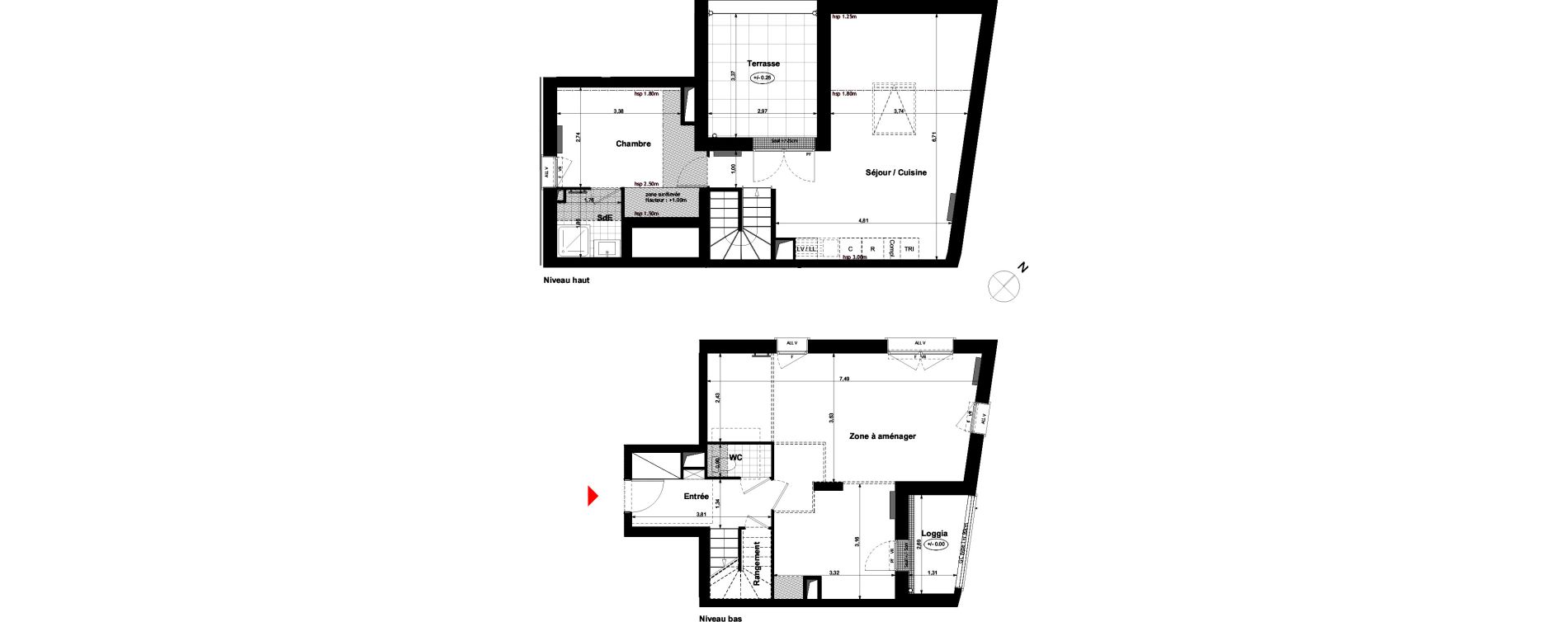 Appartement T4 de 77,60 m2 &agrave; Carri&egrave;res-Sous-Poissy Nouvelle centralit&eacute;