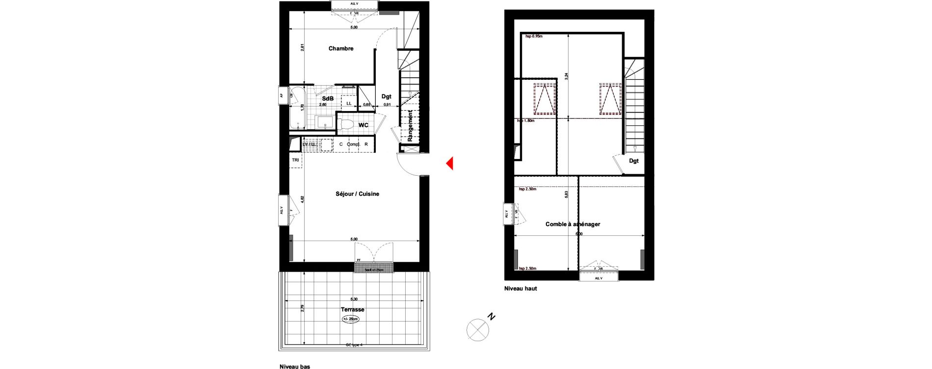 Appartement T4 de 71,82 m2 &agrave; Carri&egrave;res-Sous-Poissy Nouvelle centralit&eacute;