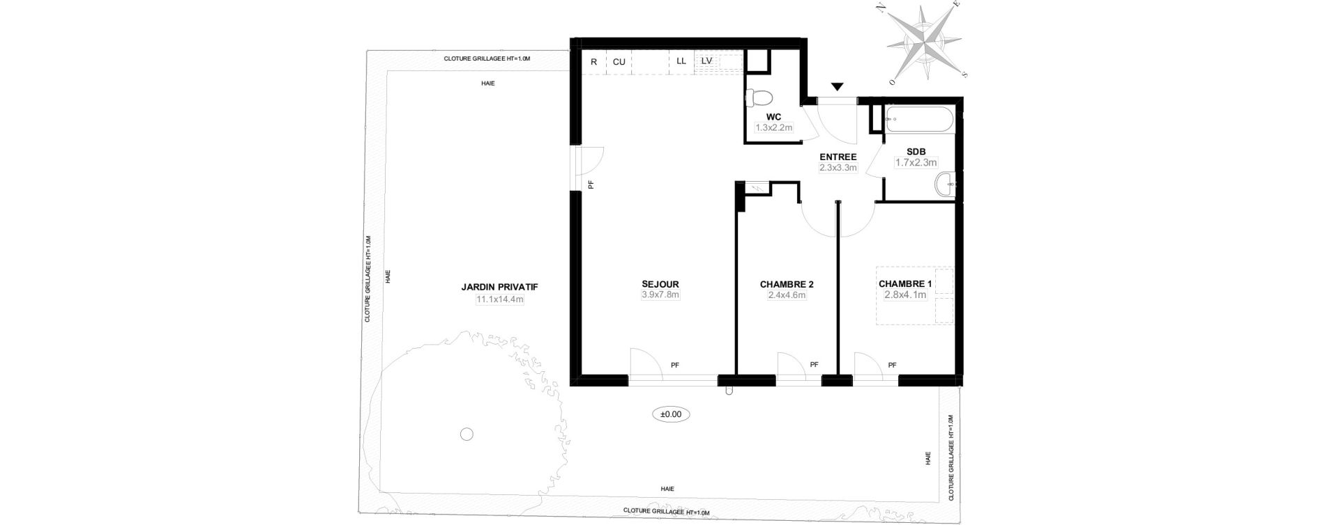 Appartement T3 de 63,60 m2 &agrave; Carri&egrave;res-Sous-Poissy Saint-louis