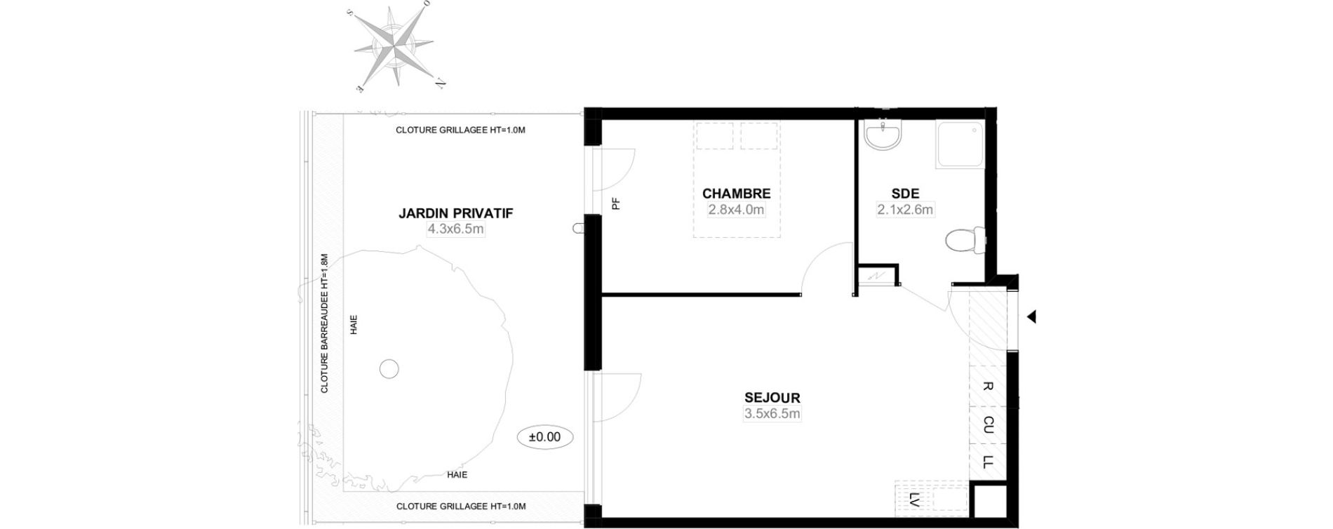 Appartement T2 de 40,00 m2 &agrave; Carri&egrave;res-Sous-Poissy Saint-louis