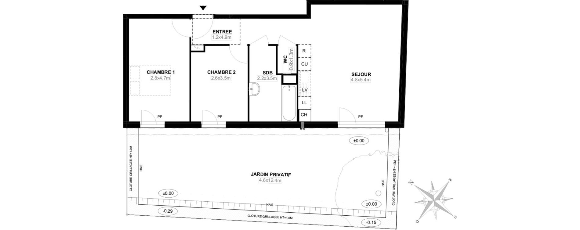 Appartement T3 de 60,70 m2 &agrave; Carri&egrave;res-Sous-Poissy Saint-louis