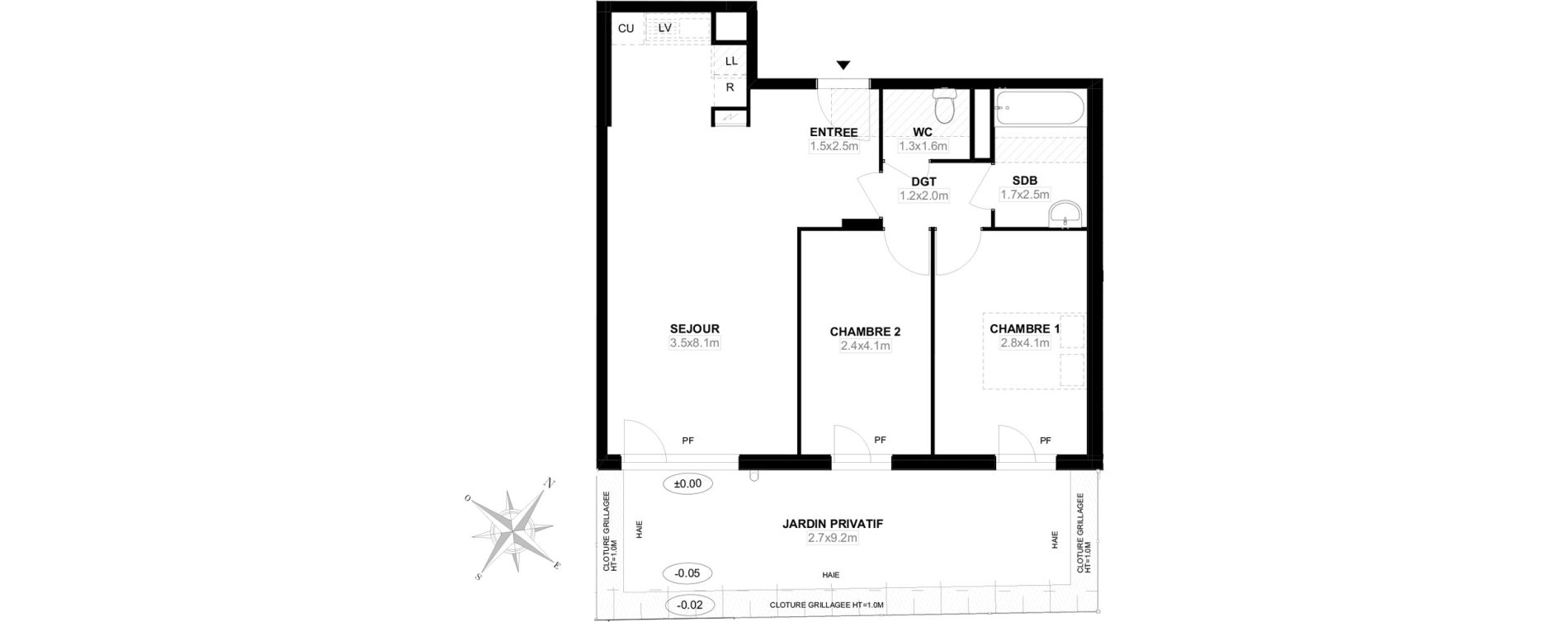 Appartement T3 de 60,20 m2 &agrave; Carri&egrave;res-Sous-Poissy Saint-louis