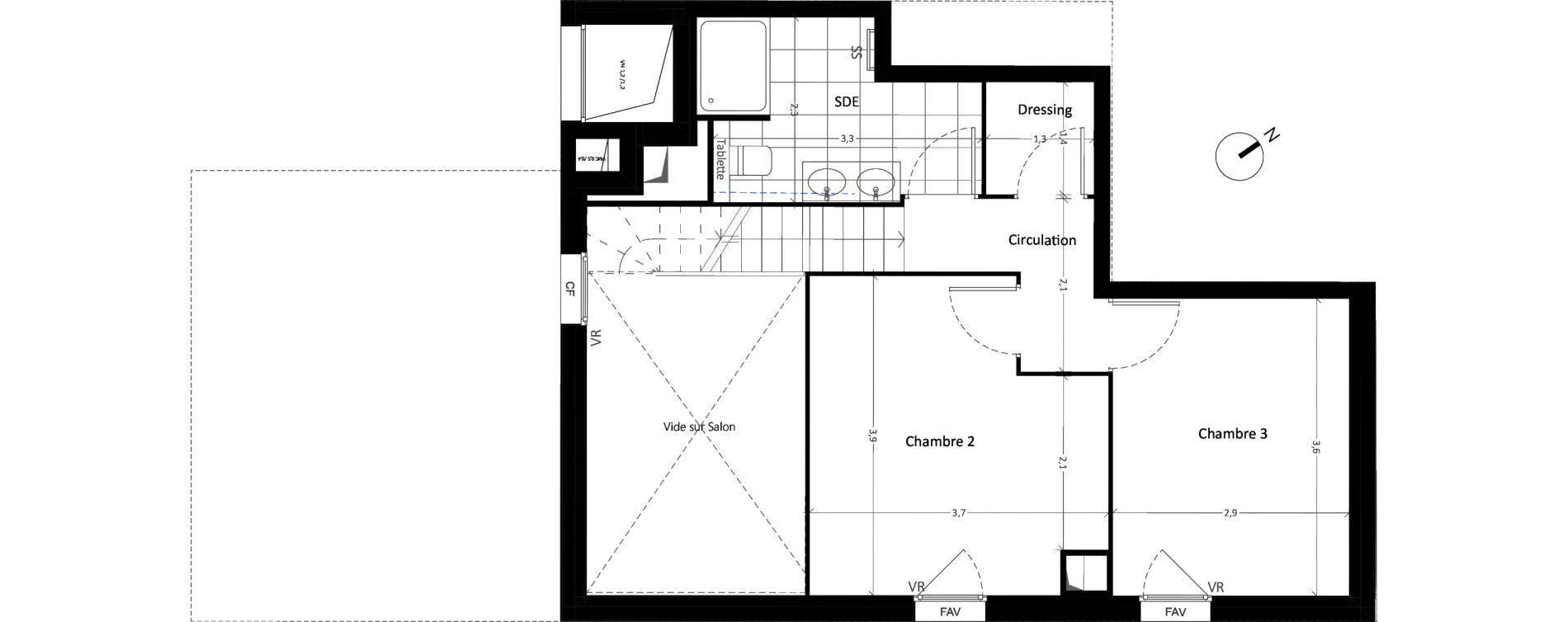 Appartement T4 de 84,26 m2 &agrave; Carri&egrave;res-Sous-Poissy Nouvelle centralit&eacute;