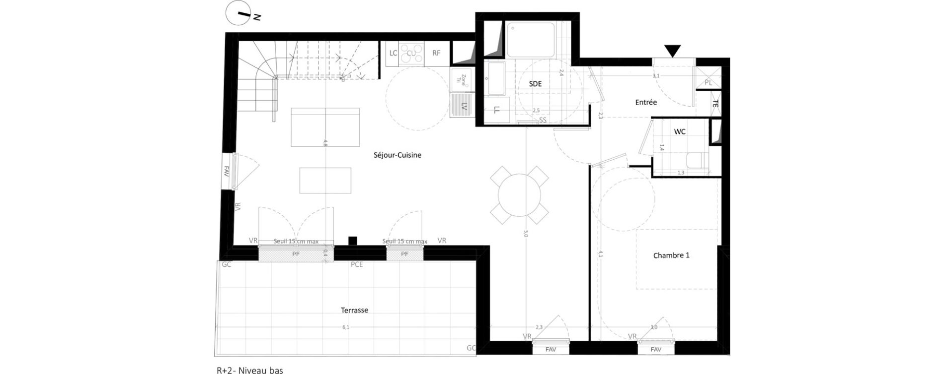Duplex T4 de 83,19 m2 &agrave; Carri&egrave;res-Sous-Poissy Nouvelle centralit&eacute;