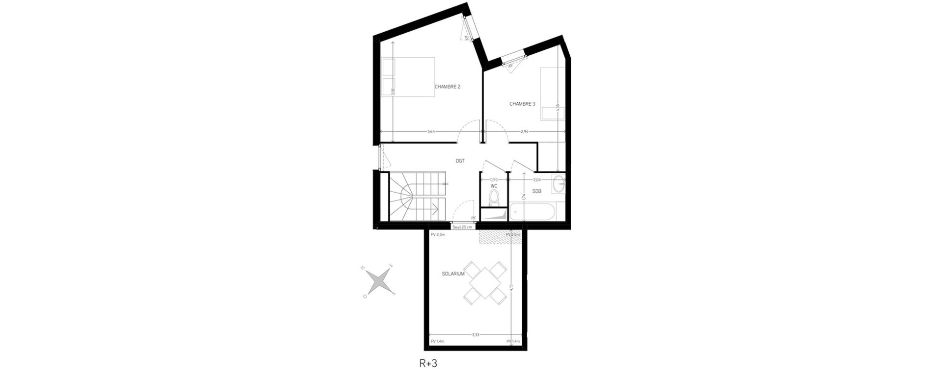 Appartement T4 de 92,43 m2 &agrave; Carri&egrave;res-Sous-Poissy Nouvelle centralit&eacute;