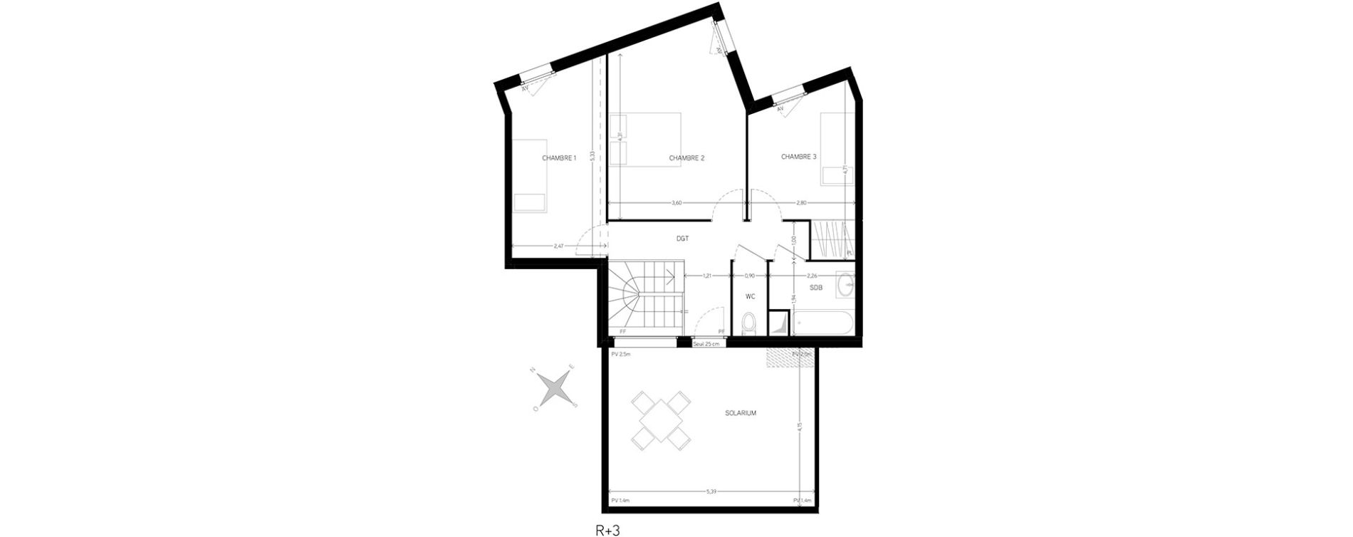 Appartement T4 de 94,40 m2 &agrave; Carri&egrave;res-Sous-Poissy Nouvelle centralit&eacute;