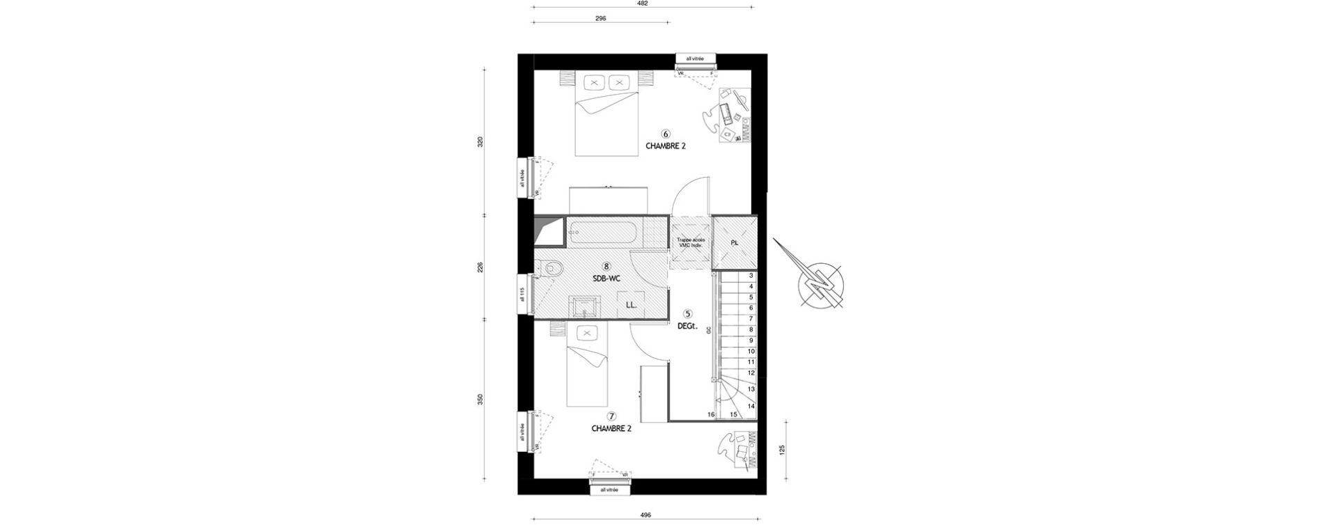 Duplex T4 de 81,10 m2 &agrave; Carri&egrave;res-Sous-Poissy Nouvelle centralit&eacute;