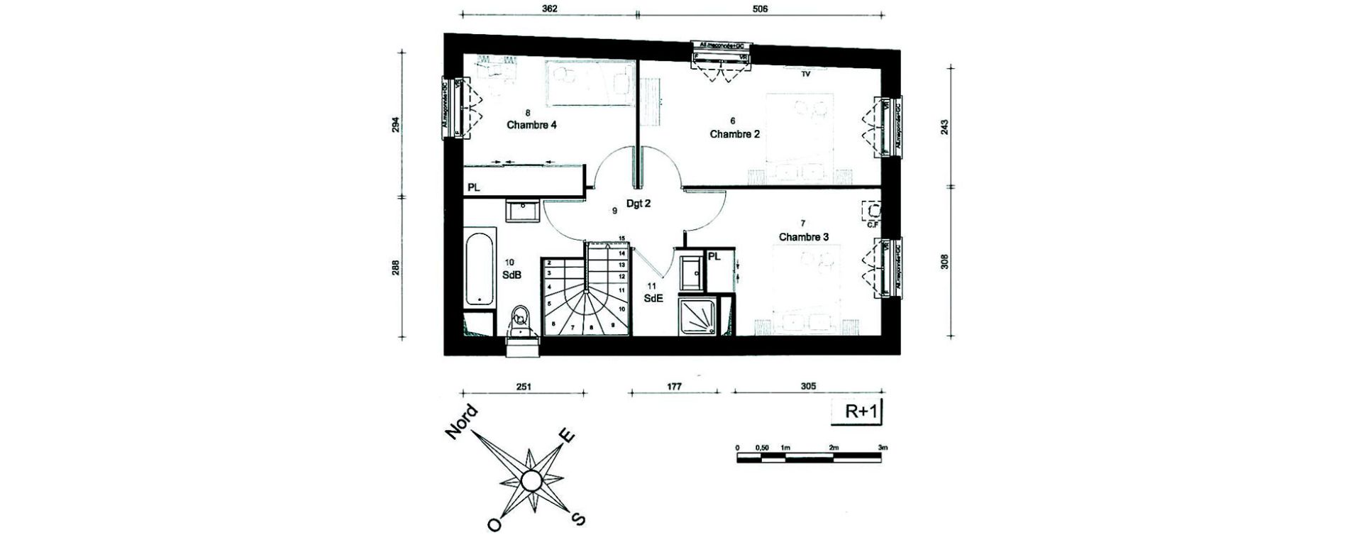 Maison T5 de 90,70 m2 &agrave; Carri&egrave;res-Sous-Poissy Nouvelle centralit&eacute;