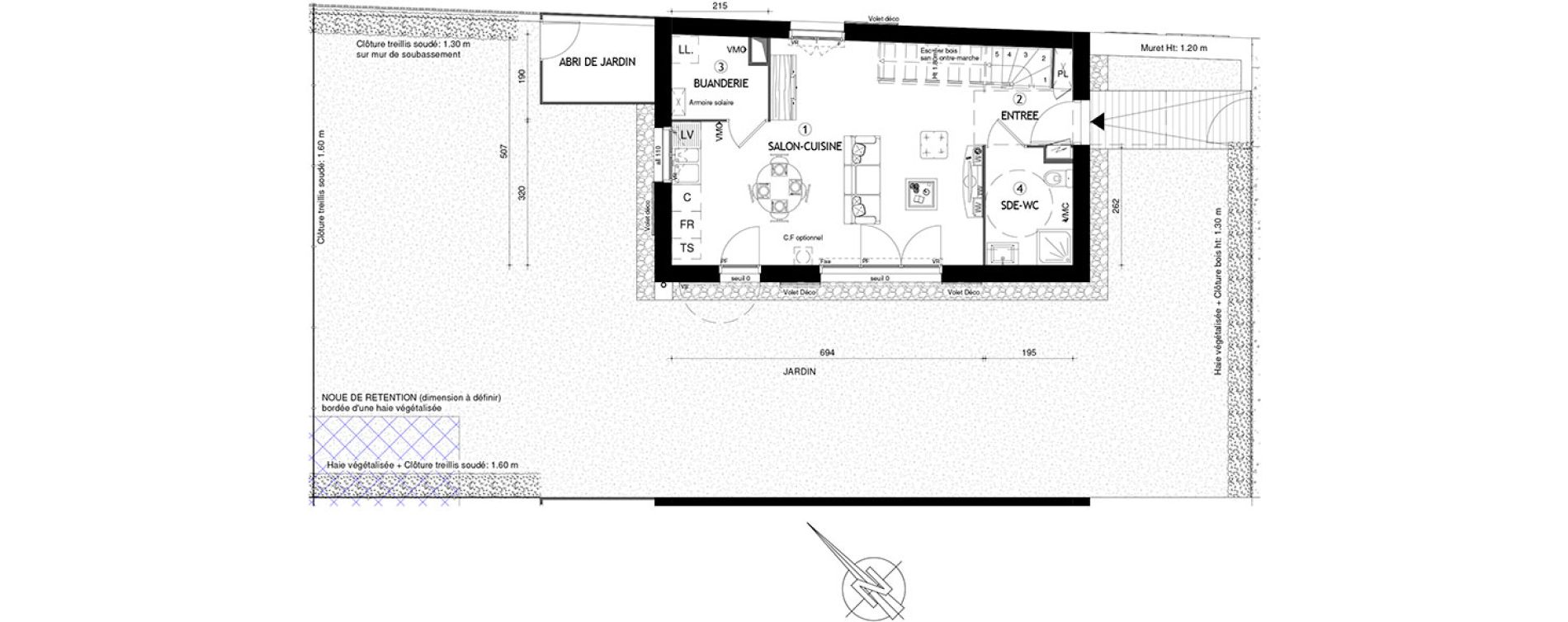 Maison T4 de 82,20 m2 &agrave; Carri&egrave;res-Sous-Poissy Nouvelle centralit&eacute;