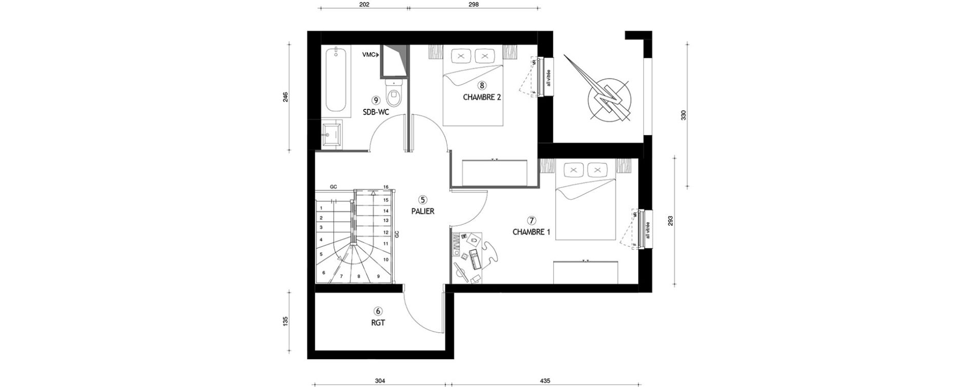 Duplex T3 de 66,50 m2 &agrave; Carri&egrave;res-Sous-Poissy Nouvelle centralit&eacute;