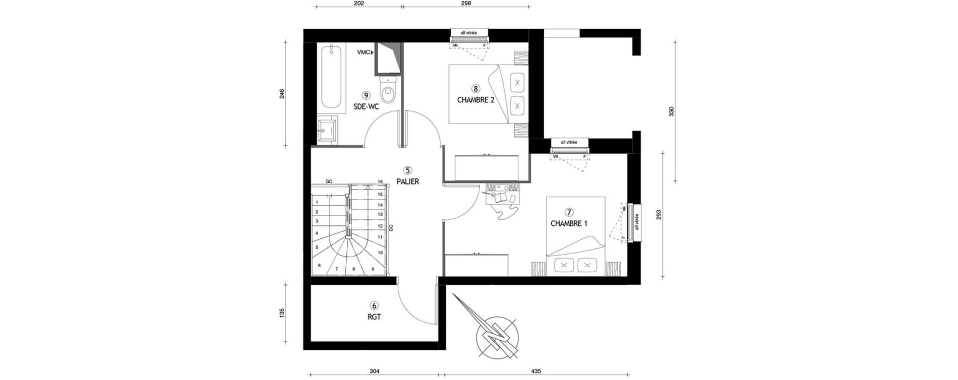 Duplex T3 de 66,10 m2 &agrave; Carri&egrave;res-Sous-Poissy Nouvelle centralit&eacute;