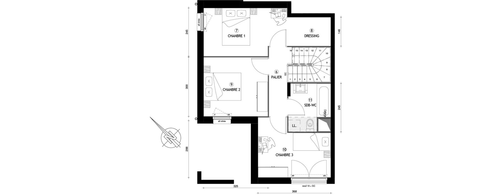 Duplex T4 de 82,90 m2 &agrave; Carri&egrave;res-Sous-Poissy Nouvelle centralit&eacute;