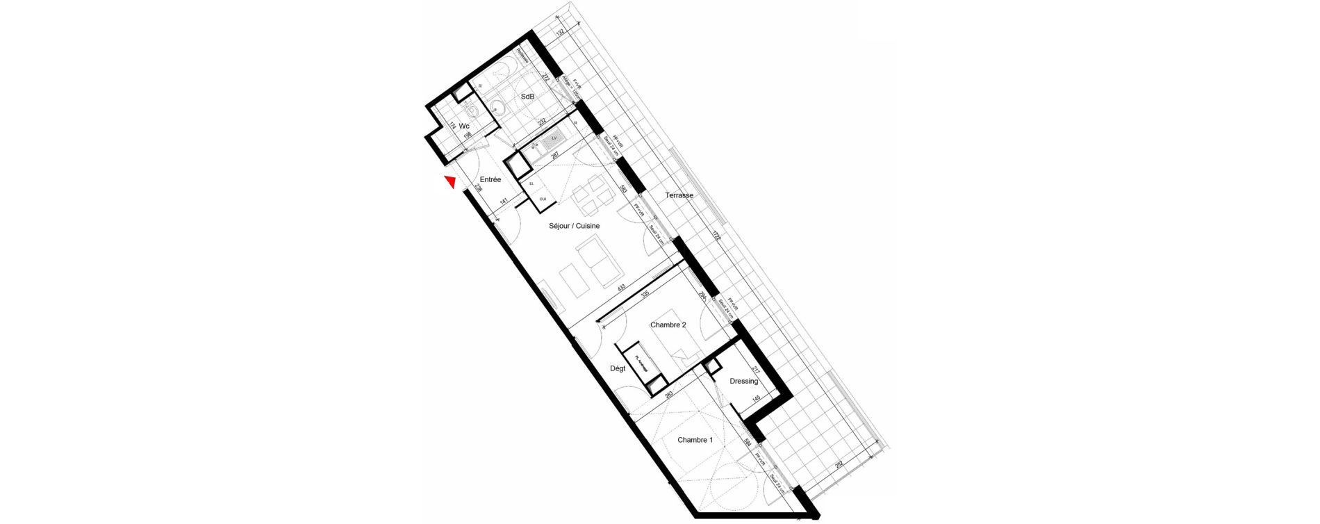 Appartement T3 de 64,43 m2 &agrave; Carri&egrave;res-Sur-Seine Les alouettes