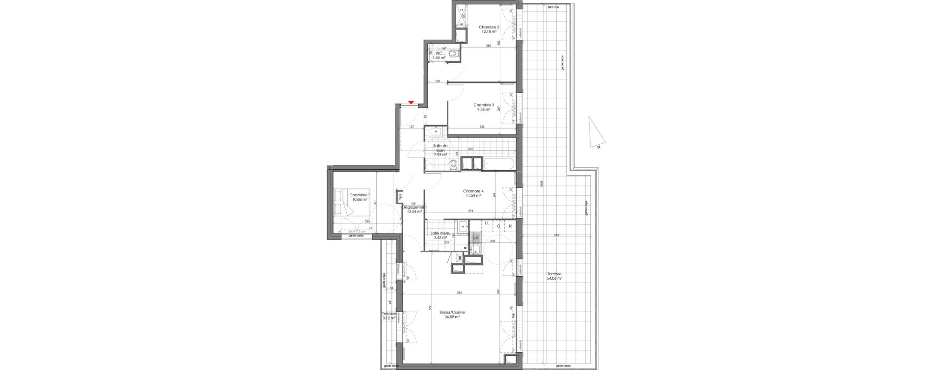Appartement T5 de 106,20 m2 &agrave; Chambourcy Centre