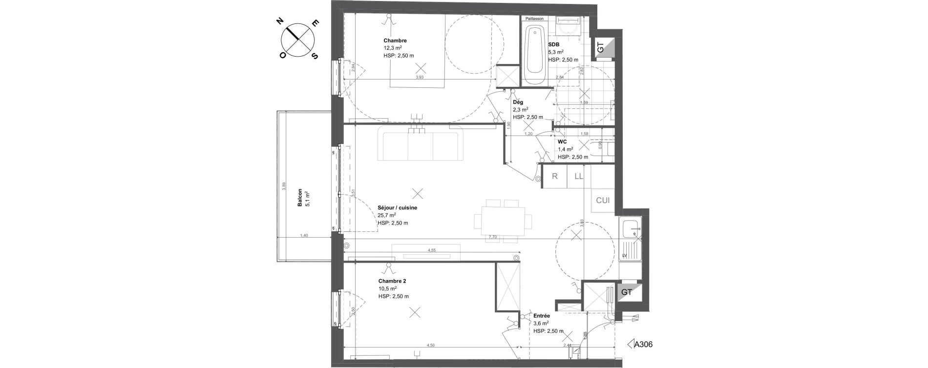 Appartement T3 de 61,10 m2 &agrave; Conflans-Sainte-Honorine Centre
