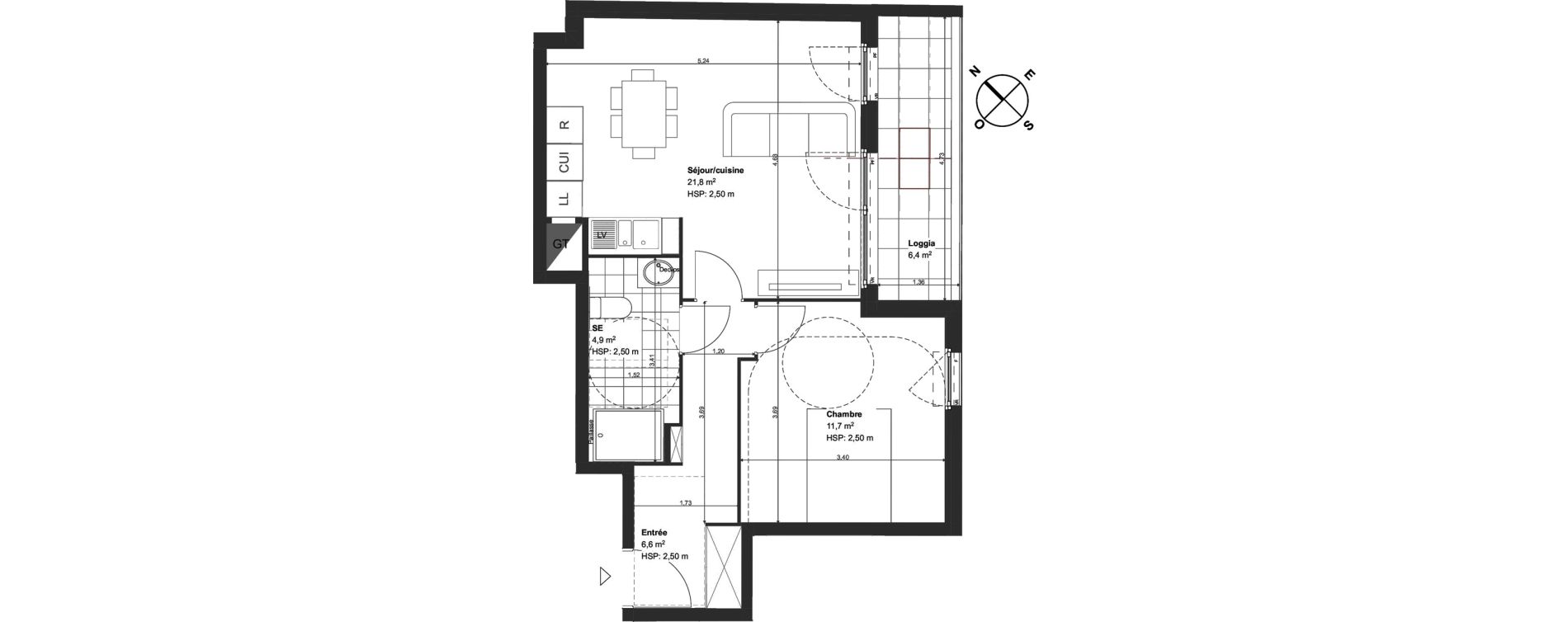 Appartement T2 de 45,00 m2 &agrave; Conflans-Sainte-Honorine Centre