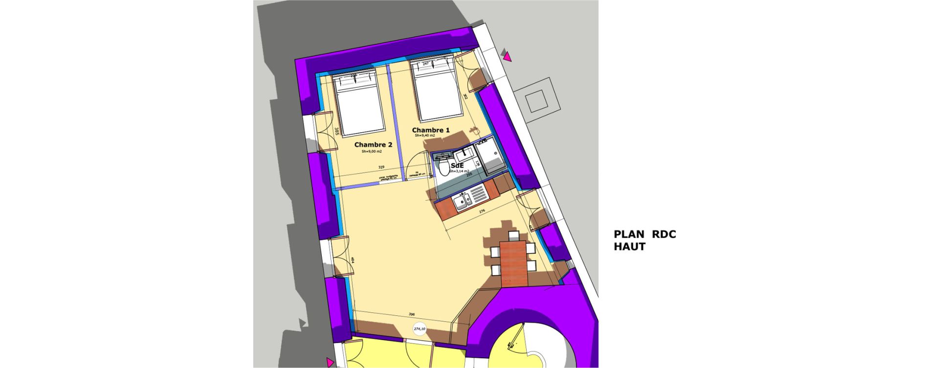 Appartement T3 de 52,21 m2 &agrave; Crespi&egrave;res Centre