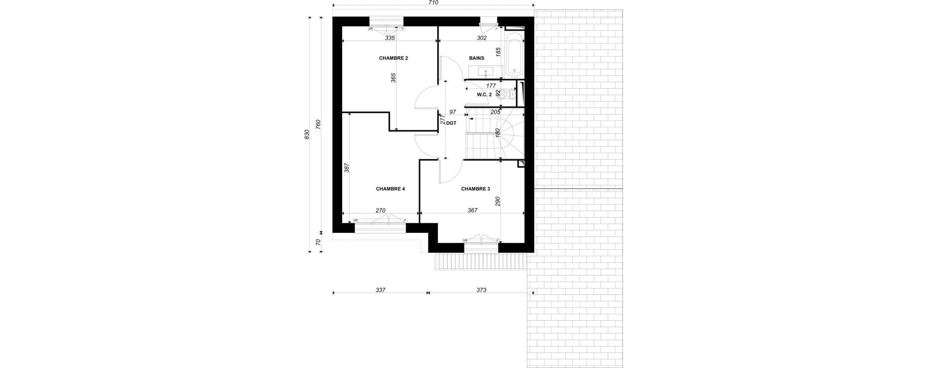 Maison T5 de 102,88 m2 &agrave; &Eacute;p&ocirc;ne Centre