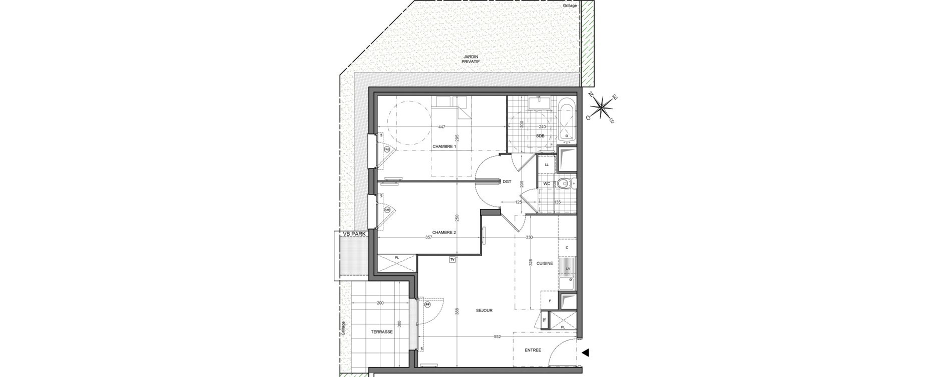 Appartement T3 de 58,15 m2 &agrave; Freneuse Centre