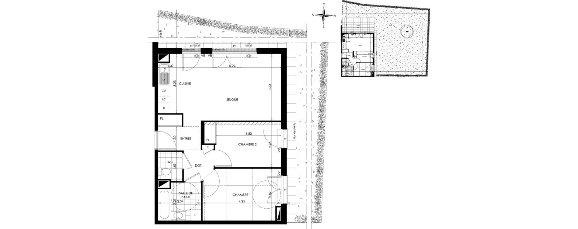 Appartement T3 de 57,53 m2 &agrave; Gargenville Centre