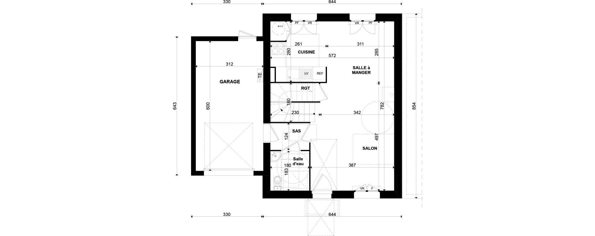Maison T4 de 80,40 m2 &agrave; Gazeran Centre