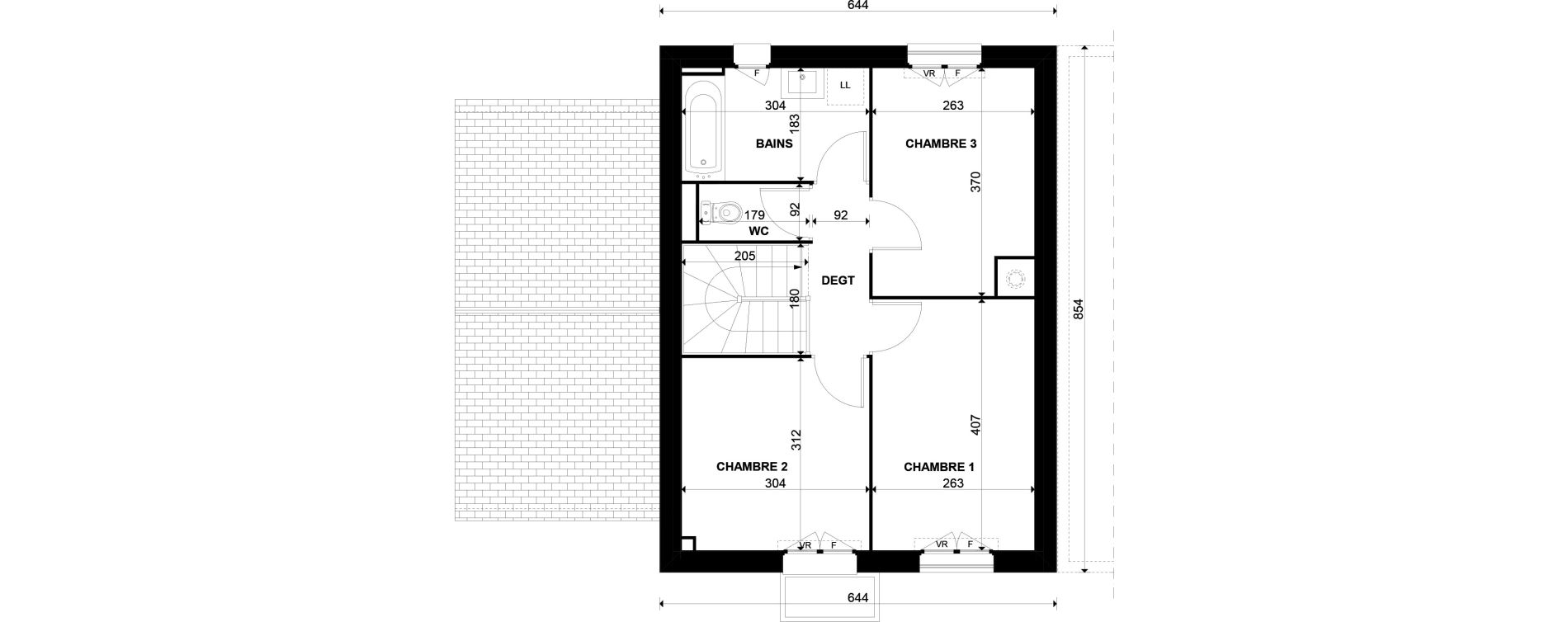 Maison T4 de 80,40 m2 &agrave; Gazeran Centre