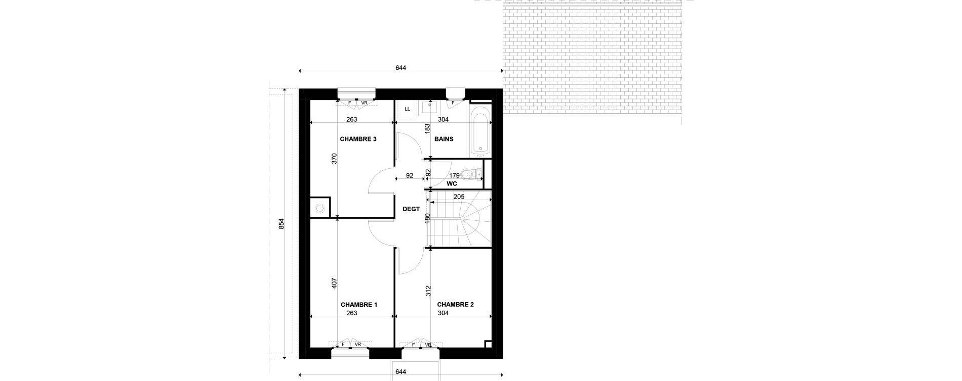 Maison T4 de 80,21 m2 &agrave; Gazeran Centre