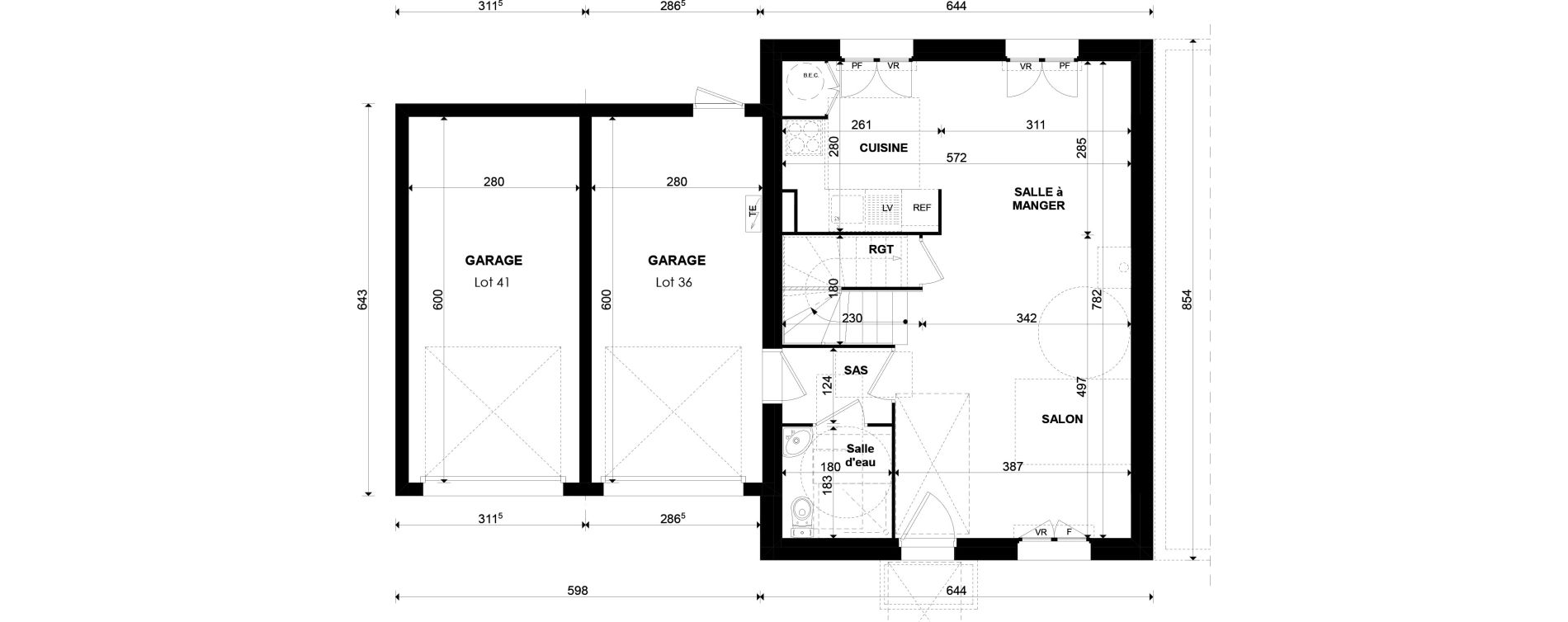 Maison T4 de 80,40 m2 &agrave; Gazeran Centre