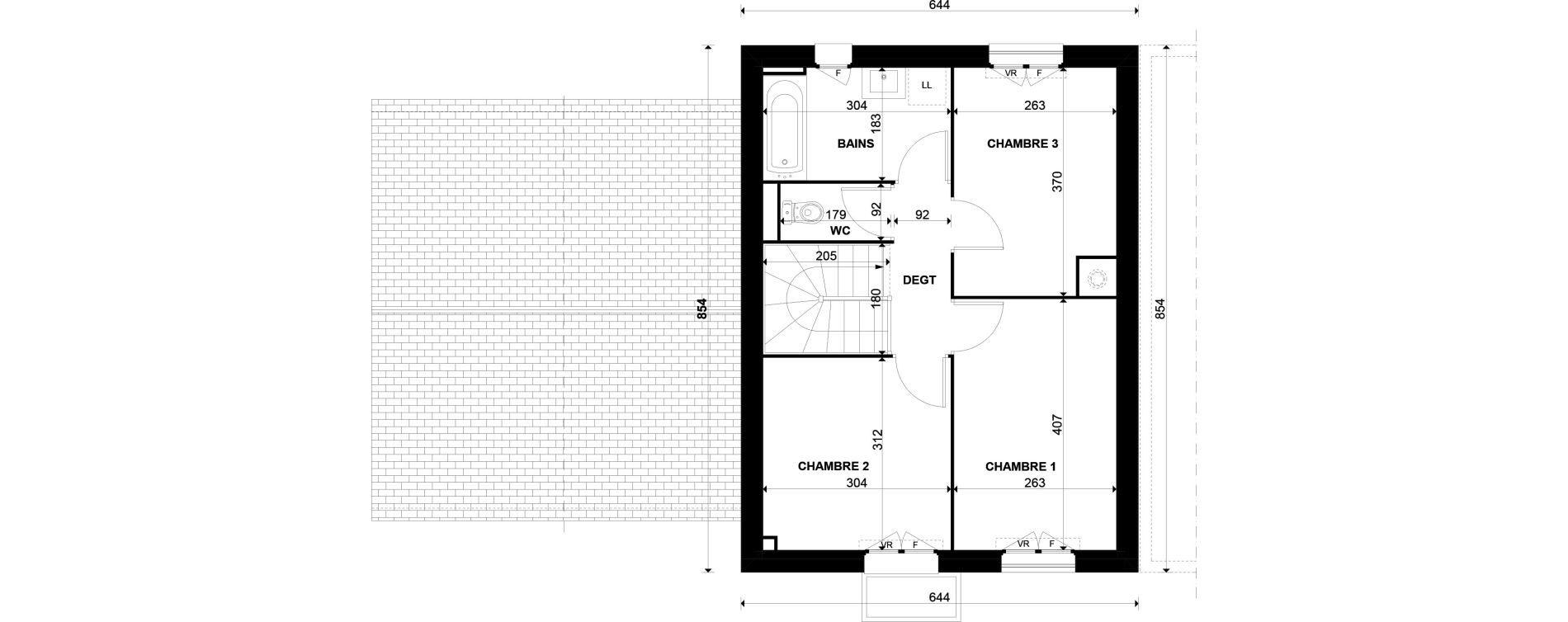 Maison T4 de 80,40 m2 &agrave; Gazeran Centre