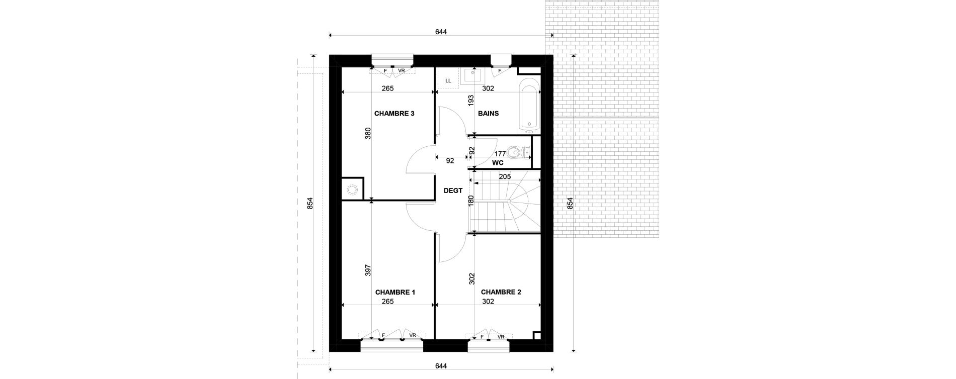 Maison T4 de 80,37 m2 &agrave; Gazeran Centre