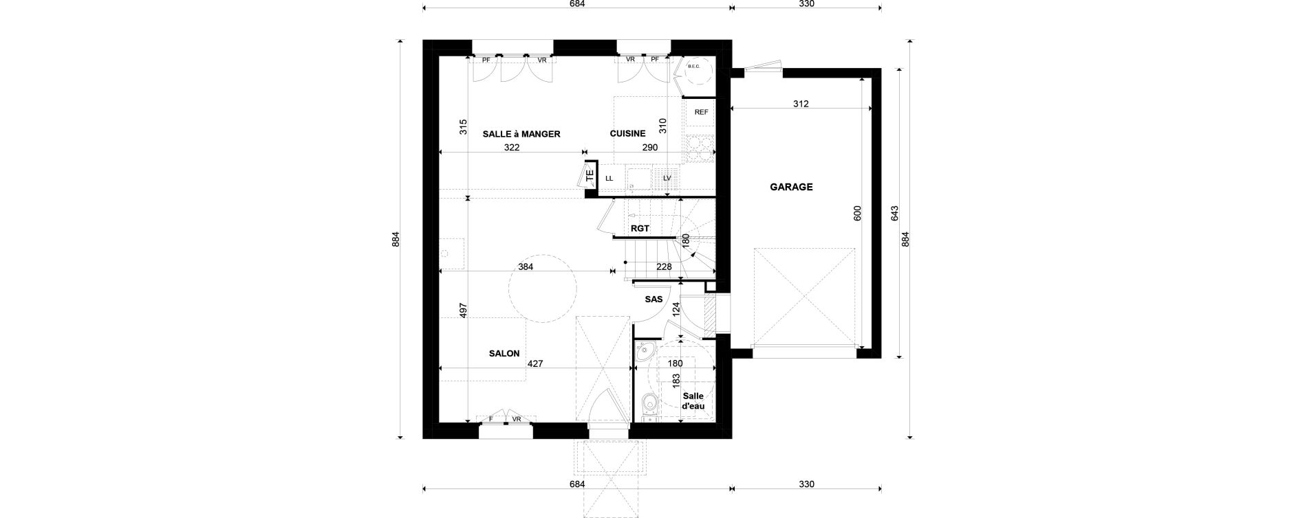 Maison T4 de 90,24 m2 &agrave; Gazeran Centre