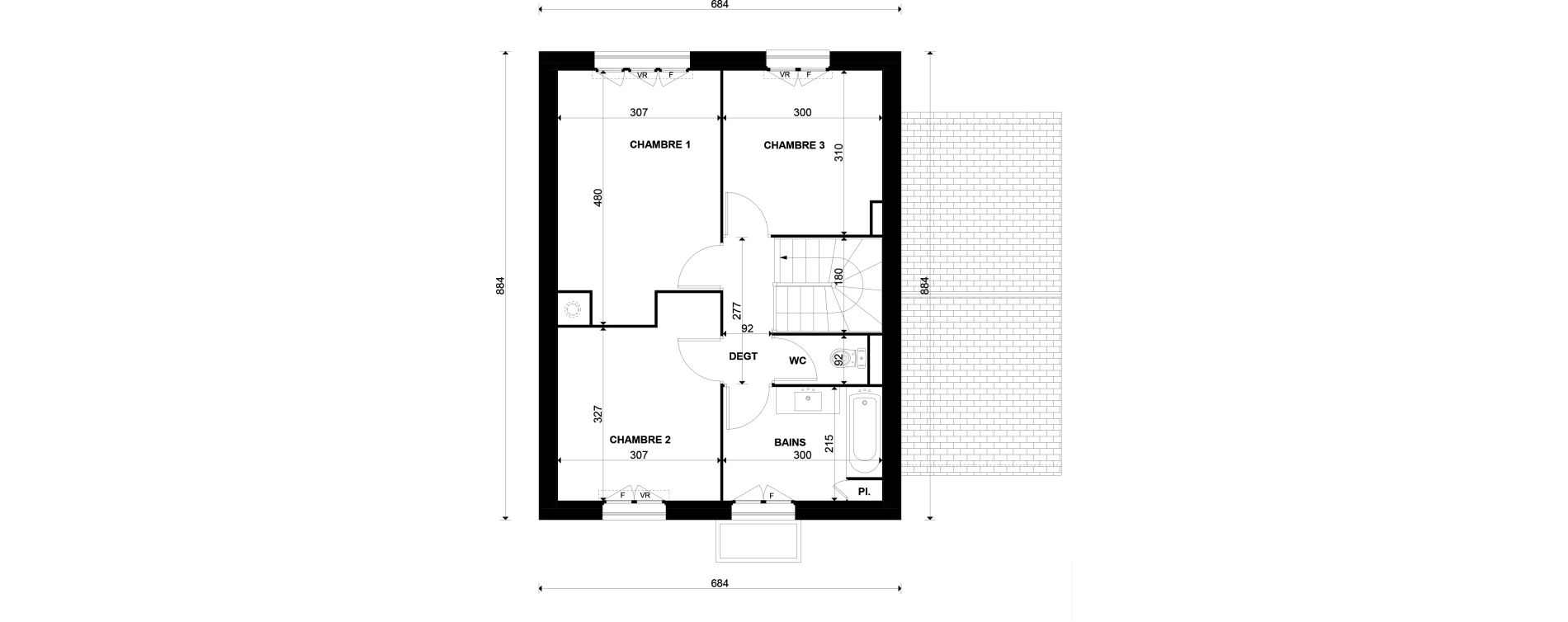 Maison T4 de 90,24 m2 &agrave; Gazeran Centre