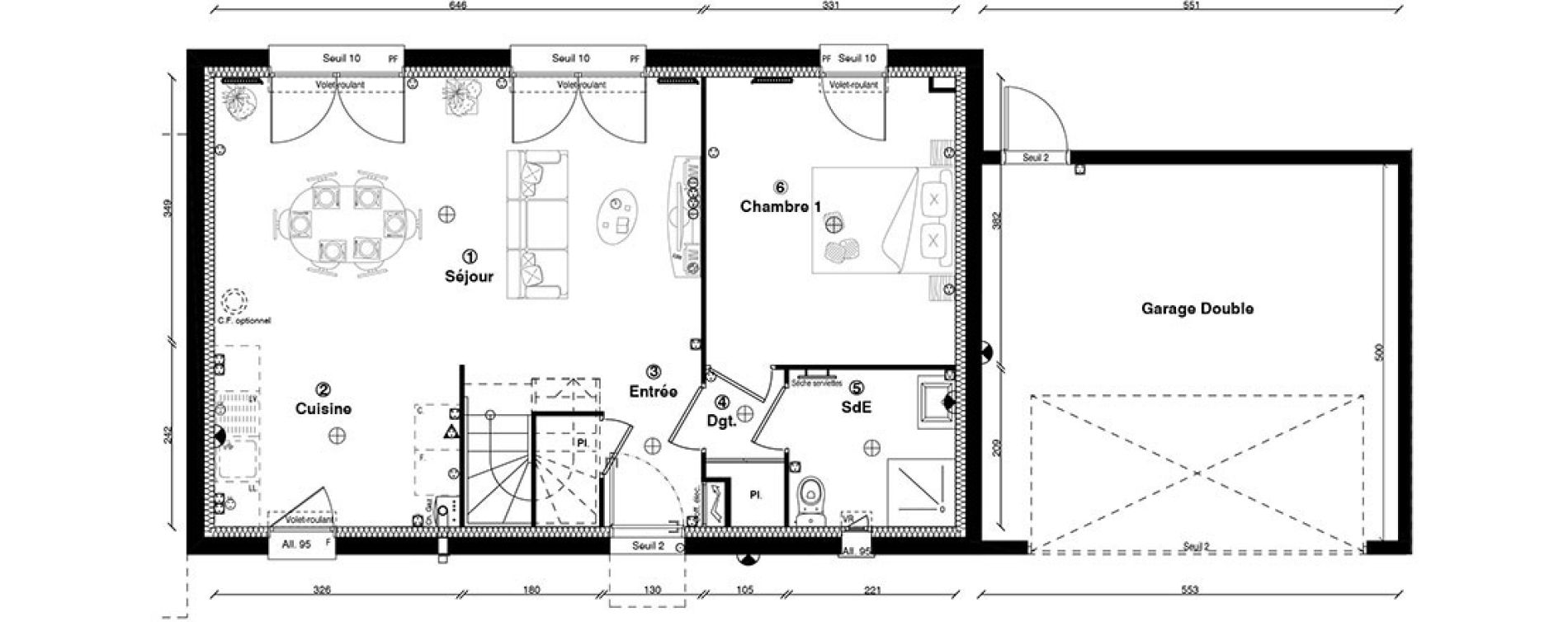 Maison T5 de 108,60 m2 &agrave; Guyancourt Centre