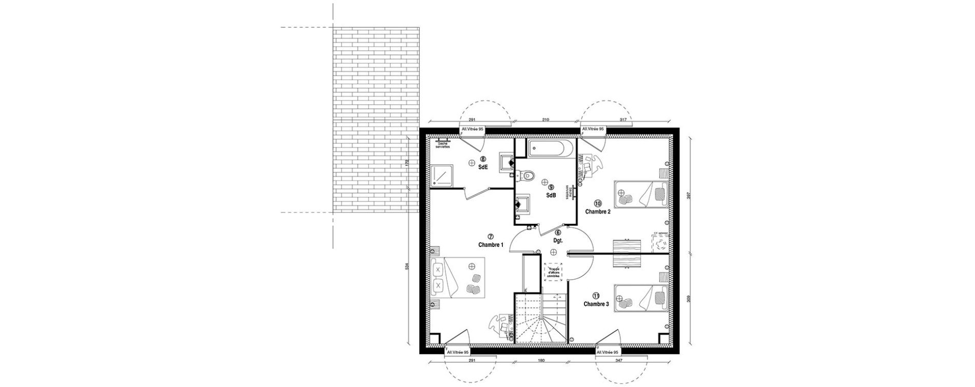 Maison T4 de 109,80 m2 &agrave; Guyancourt Centre